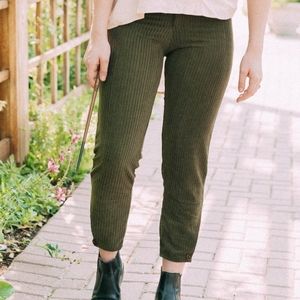 Forest Green High-Rise Pants